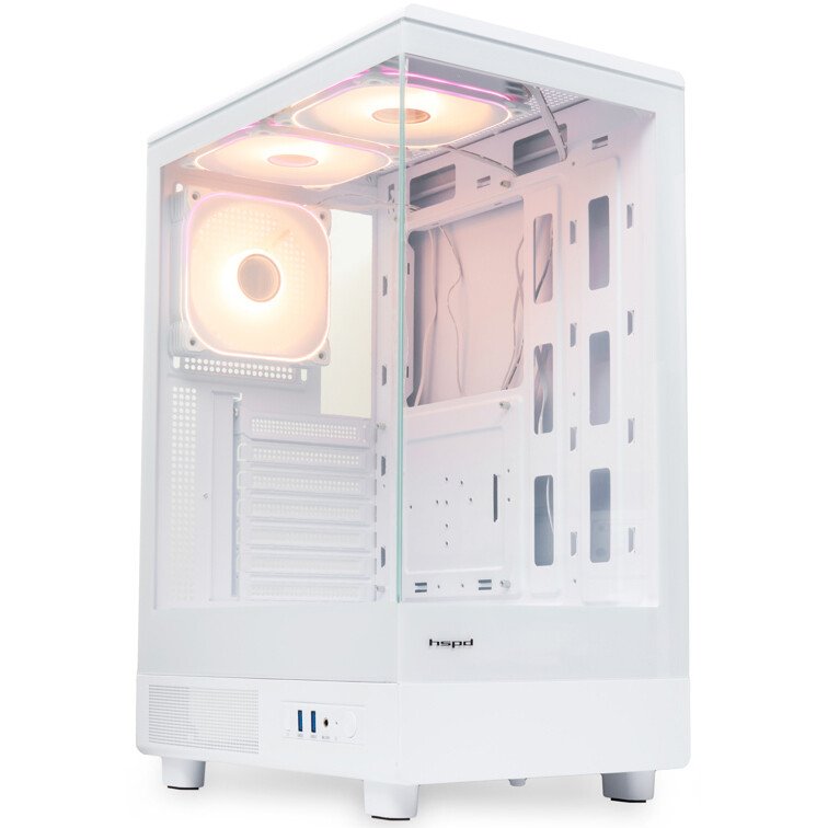 Корпус HSPD F510-TGWH-ARGB White