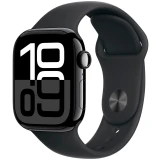 Умные часы Apple Watch Series 10 42mm Jet Black Aluminium Case with Black Sport Band S/M (MWWE3) (MWWE3ZP/A)