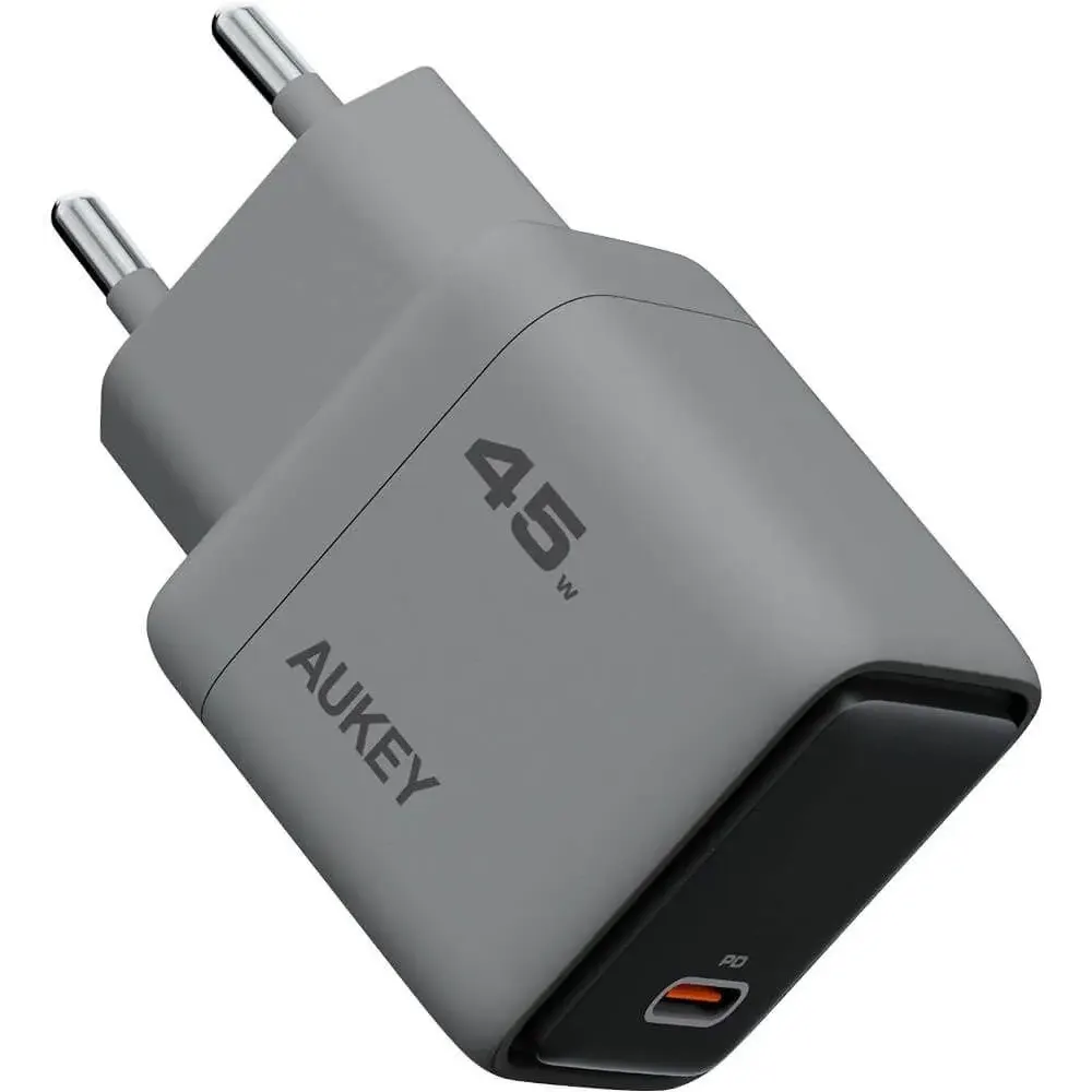 Сетевое зарядное устройство Aukey Comet 45W PD Wall Charger Gray - AWC-PA-C2G