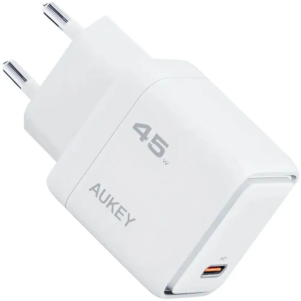 Сетевое зарядное устройство Aukey Comet 45W PD Wall Charger White - AWC-PA-C2W