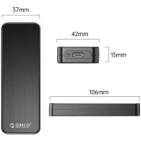 Внешний корпус для SSD M.2 Orico HM2-G2 Black (ORICO-HM2-G2-BK-BP)