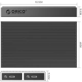 Внешний корпус для SSD M.2 Orico BM2C3-2SN Grey (ORICO-BM2C3-2SN-GY-BP)