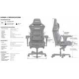 Игровое кресло Anda Seat Kaiser 4 XL Cloudy White (AD12YDDC-XLL-20-W-PV/C)