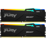 Оперативная память 16Gb DDR5 6000MHz Kingston Fury Beast Black RGB (KF560C30BBEAK2-16) (2x8Gb KIT)