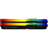 Оперативная память 16Gb DDR5 6000MHz Kingston Fury Beast Black RGB (KF560C30BBEAK2-16) (2x8Gb KIT)