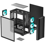 ..... Корпус DeepCool CC 560 V2 Black, царапина на боковой крышке (R-CC560-BKGAA4-G-2)