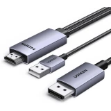 Кабель DisplayPort (M) - HDMI (M), 2м, UGREEN HD169 (55329)