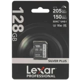 Карта памяти 128Gb SD Lexar Professional Silver Plus (LSDSIPL128G-BNNNG)