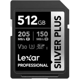 Карта памяти 512Gb SD Lexar Professional Silver Plus (LSDSIPL512G-BNNNG)