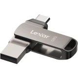 USB Flash накопитель 128Gb Lexar JumpDrive Dual D400 Grey (LJDD400128G-BNQNG)