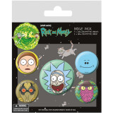 Значок Pyramid International Rick and Morty (Heads) (BP80615)