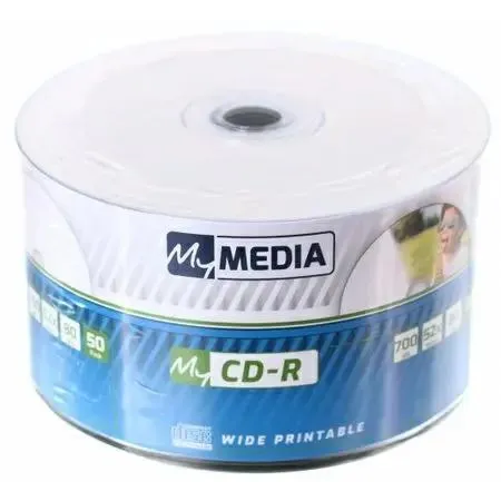 Диск CD-R MyMedia 700Mb 52x Pack Wrap Printable (50 шт.) - 69206