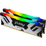 Оперативная память 48Gb DDR5 8400MHz Kingston Fury Renegade Silver RGB (KF584CU40RSAK2-48) (2x24Gb KIT)