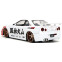 Коллекционная модель с фигуркой Jada Toys 2002 Nissan Skyline GT-R R34 with Ryu - 35114 - фото 2