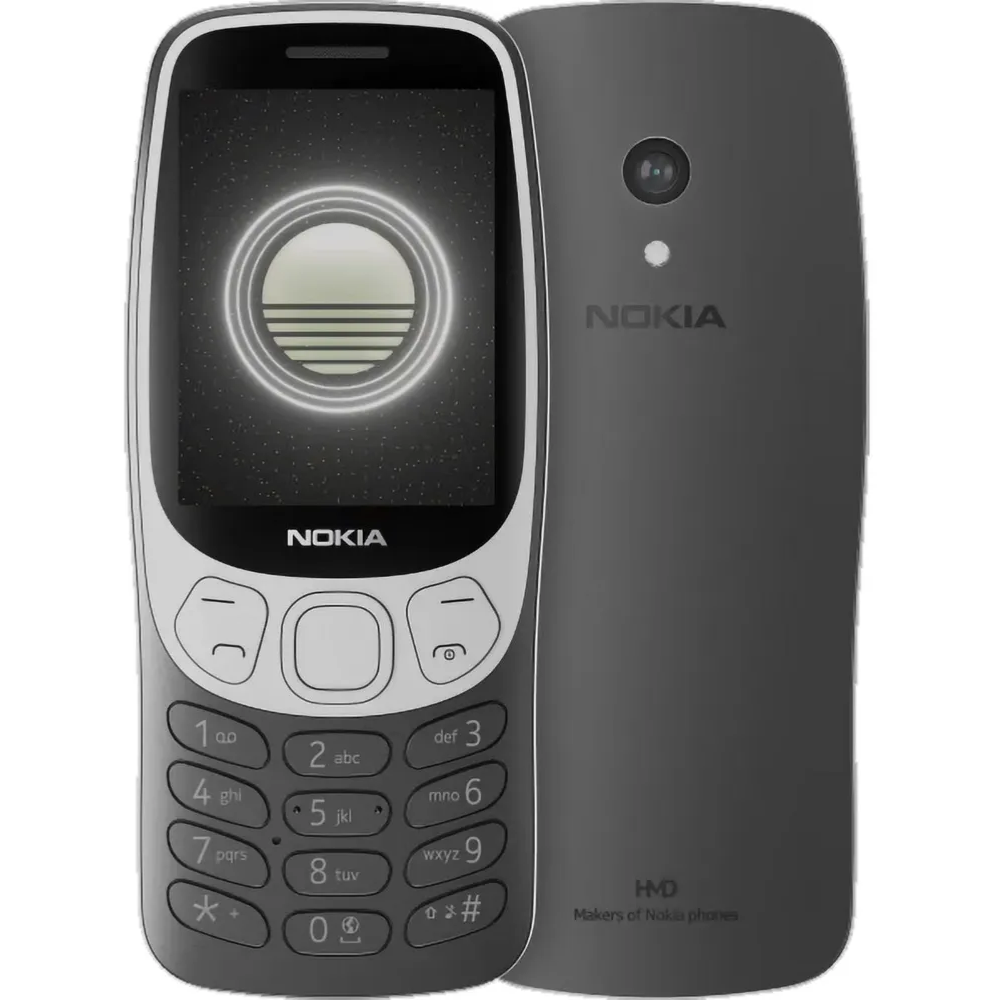 Телефон Nokia 3210 4G Dual Sim Grunge Black (TA-1618) - 1GF025CPA2C01