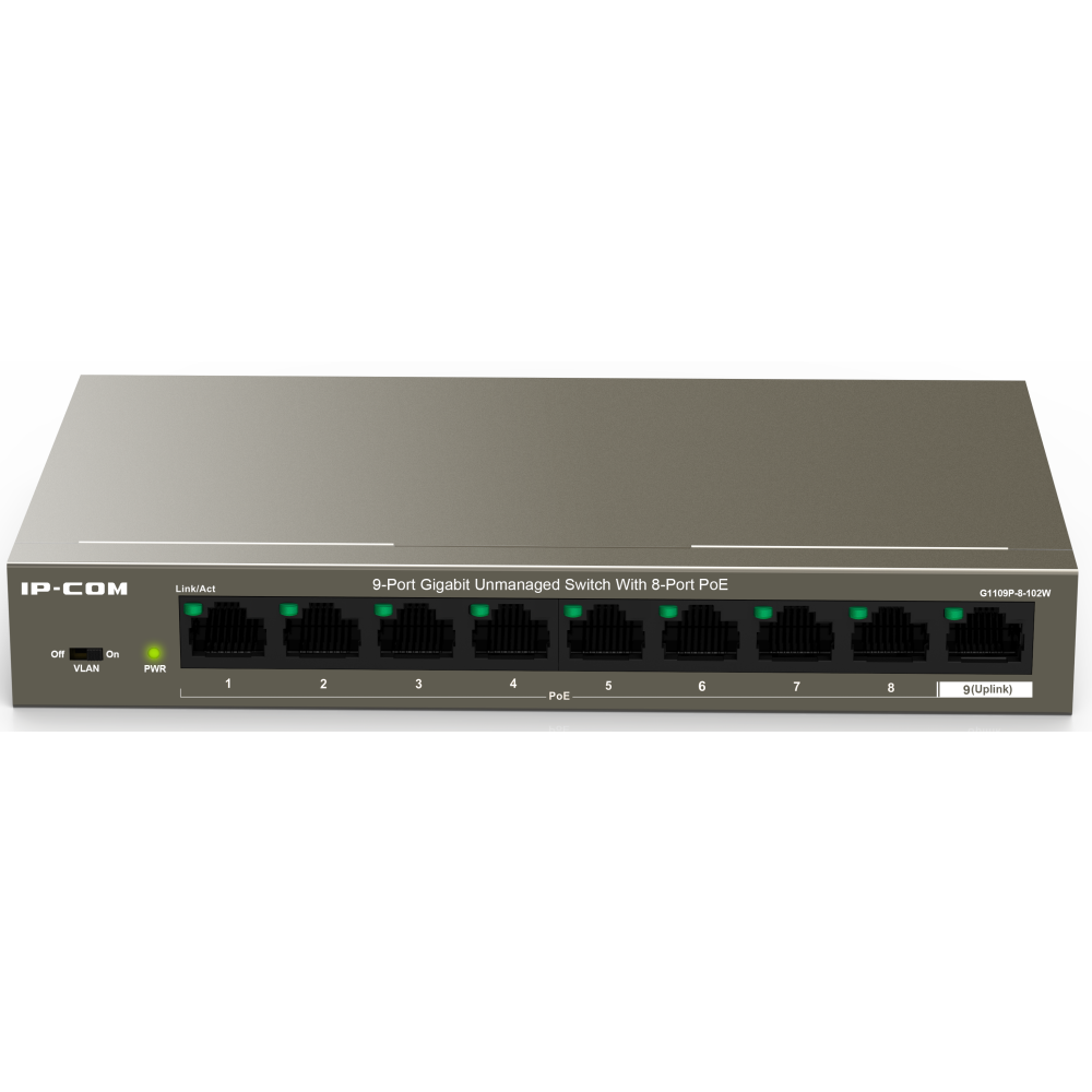 Коммутатор (свитч) IP-COM G1109P-8-102W