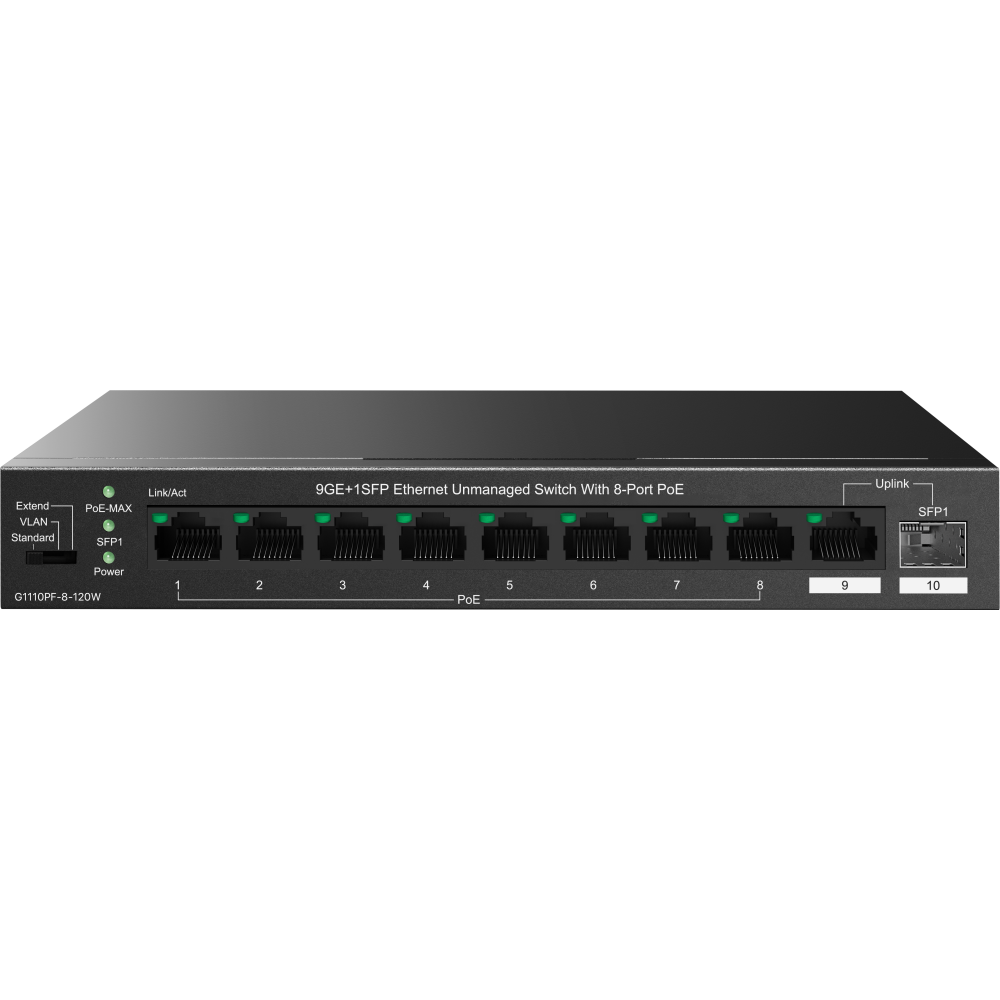 Коммутатор (свитч) IP-COM G1110PF-8-120W