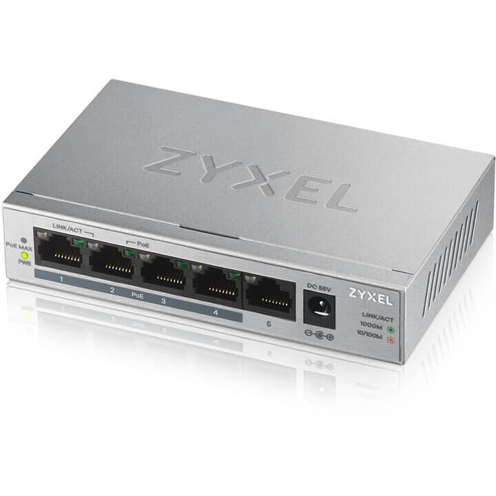 Коммутатор (свитч) Zyxel GS1005HP - GS1005HP-EU0101F