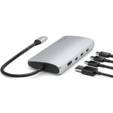 Док-станция Satechi USB-C Multiport Adapter V3 Silver (ST-P8KES)