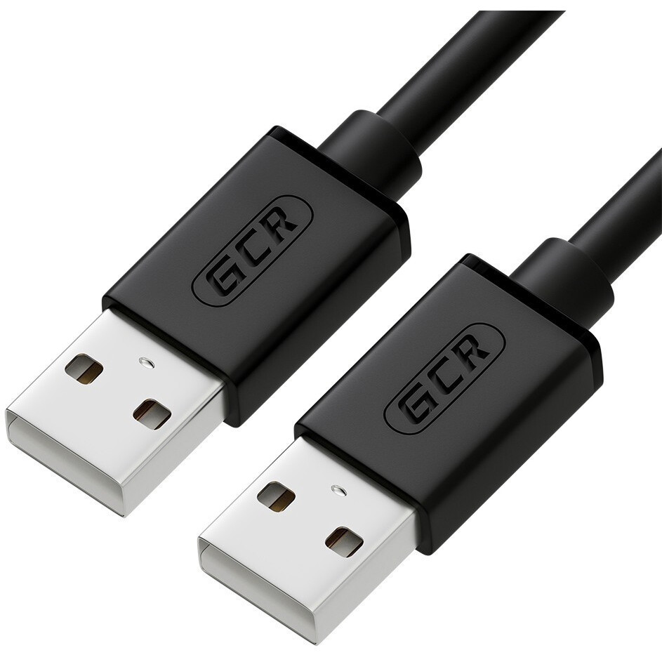 Кабель USB A (M) - USB A (M), 0.2м, Greenconnect GCR-UM2M-BB2S-0.2m