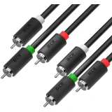 Кабель 3x RCA (M) - 3x RCA (M), 1.5м, Greenconnect GCR-54135