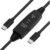 Кабель USB Type-C - USB Type-C, 10м, Greenconnect GCR-55588