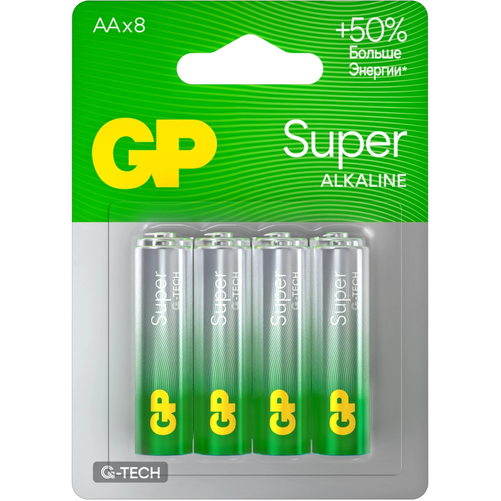 Аккумулятор GP Super G-Tech (AA, 8 шт.) - 4891199226458