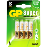 Батарейка GP 24A Super Alkaline (AAA, 8 шт.) (24A-2CR8) (4891199215131)