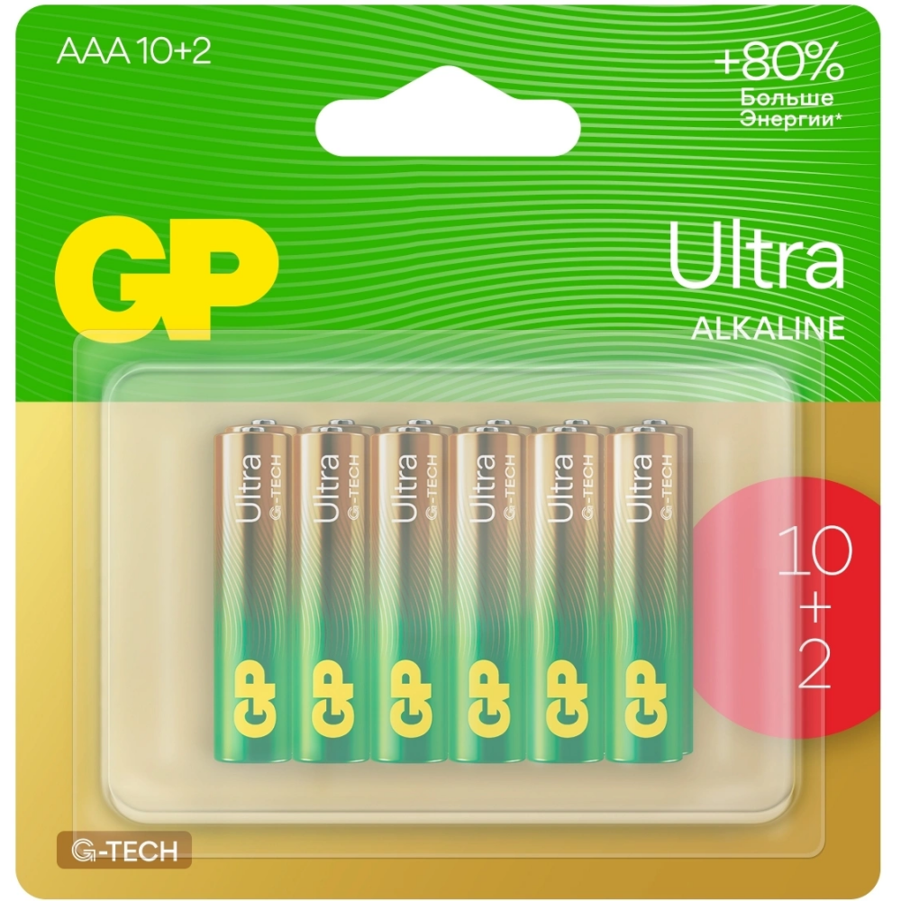 Батарейка GP 24AUA21-2CRSBC12 (AAA, 12 шт.) - 4610116235898