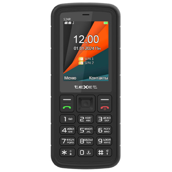 Телефон Texet TM-524R Black