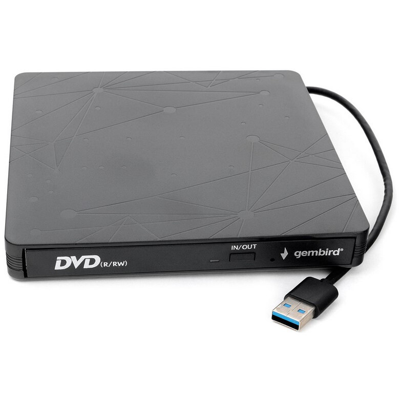 Внешний оптический привод Gembird DVD-USB-03C Black RTL