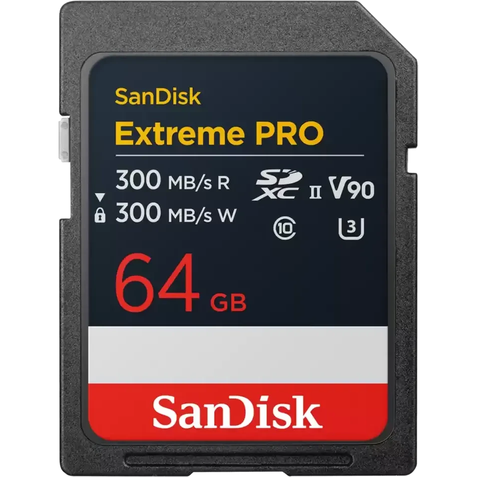 Карта памяти 64Gb SD SanDisk Extreme Pro (SDSDXDM-064G-GN4IN)