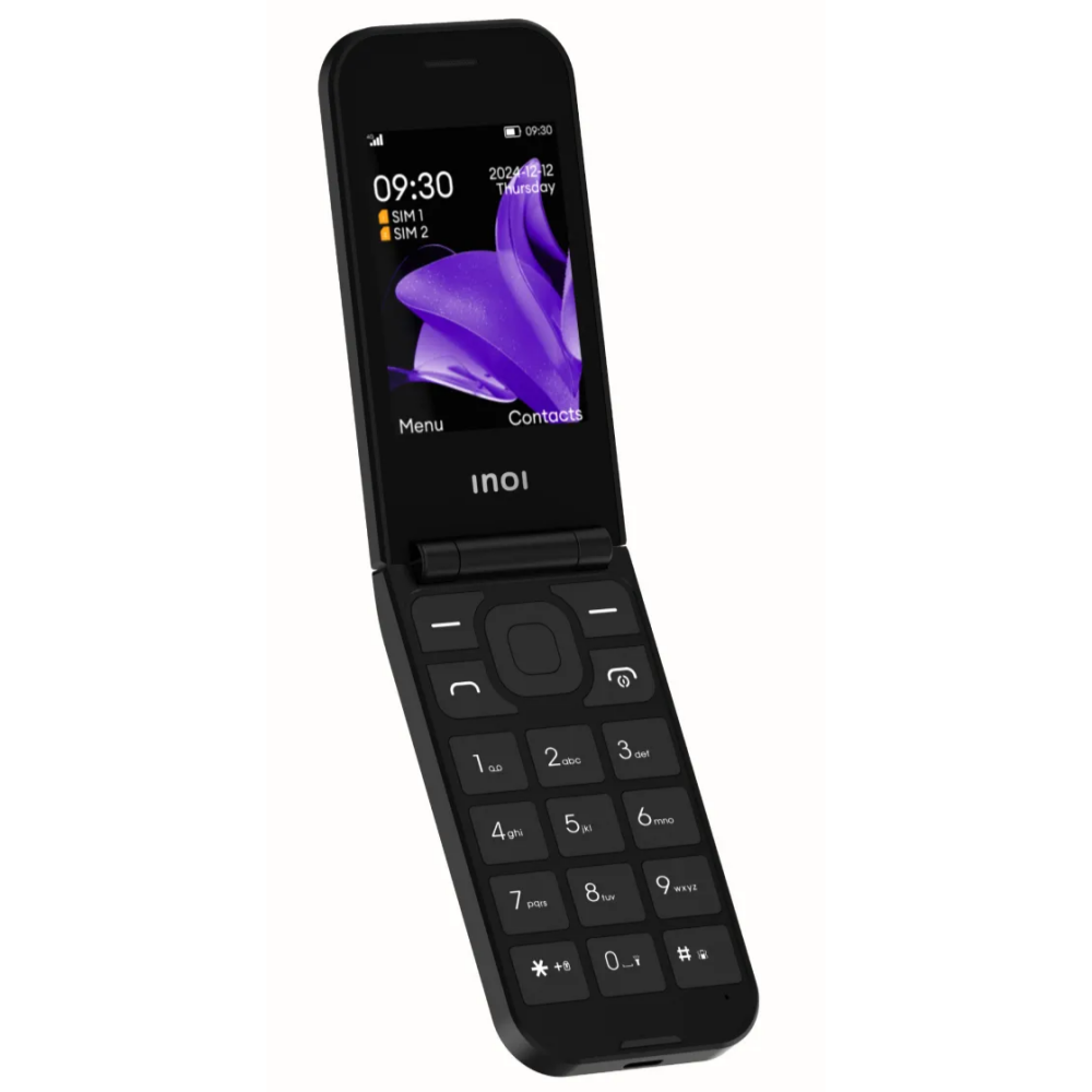 Телефон INOI 284 Flip 4G Black - 6297001537824