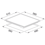 Электрическая варочная панель Franke FRSM 604 C T BK (108.0669.349)