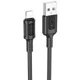 Кабель USB - Lightning, 1м, Borofone BX111 Black (6941991115042)