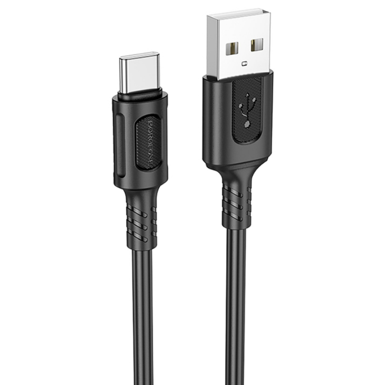 Кабель USB - USB Type-C, 1м, Borofone BX111 Black - 6941991115080