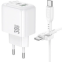 Автомобильное зарядное устройство Borofone BAS45A White + USB-C - USB-C Cable - 6941991113895 - фото 4