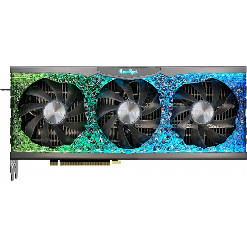 ..... Видеокарта RTX 3080 Palit GameRock 10Gb LHR (NED3080U19IA-1020G V1) OEM (4680), из ремонта