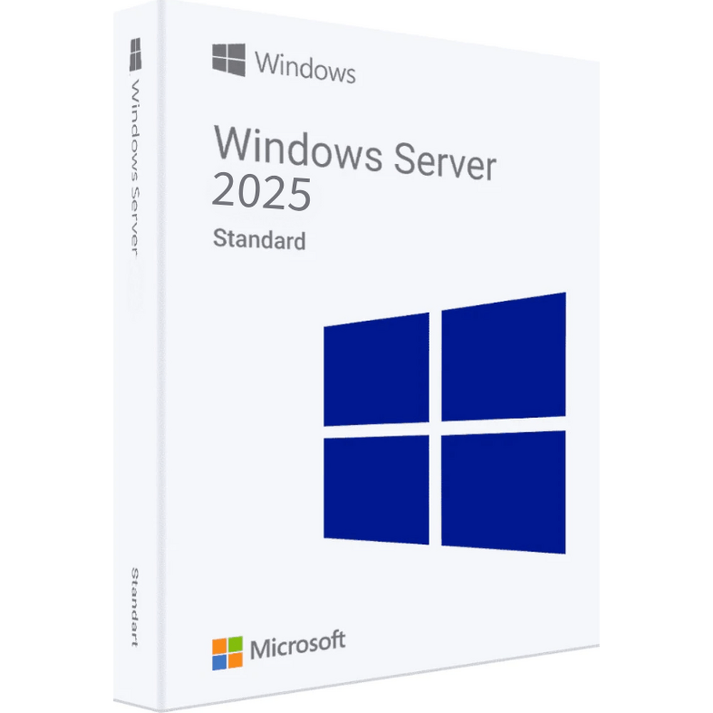 ПО Microsoft Windows Server 2025 Standard 64-bit English 1pk DSP OEI DVD 16 Core (EP2-25187)