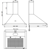 Вытяжка Elikor Сатурн 60П-180-В1Л White/Steel (221998)