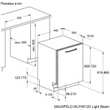 Встраиваемая посудомоечная машина MAUNFELD MLP45120 Light Beam (КА-00023205)