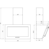 Вытяжка Elikor Коралл 60П-430-К3Д Black (КВ II М-430-60-569)