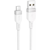 Кабель USB A (M) - microUSB B (M), 1м, HOCO X109 White (HC-36230) (6942007636230)