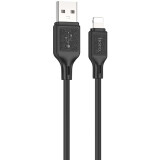 Кабель USB - Lightning, 1м, HOCO X90 Cool Black (HC-88405) (6931474788405)