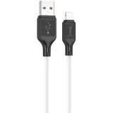 Кабель USB - Lightning, 1м, HOCO X90 Cool White (HC-88412) (6931474788412)