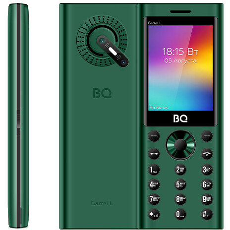 Телефон BQ 2458 Barrel L Green/Black - 86201926