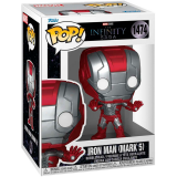 Фигурка Funko POP! Bobble Marvel Infinity Saga Iron Man 2 Iron Man (Mark 5) (83789)