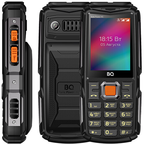 Телефон BQ 2410L Tank Power 4G Black/Gunmetal - 86204453