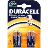 Батарейка Duracell Basic/Extra Life (AAA, 4 шт.) (LR03-4BL)