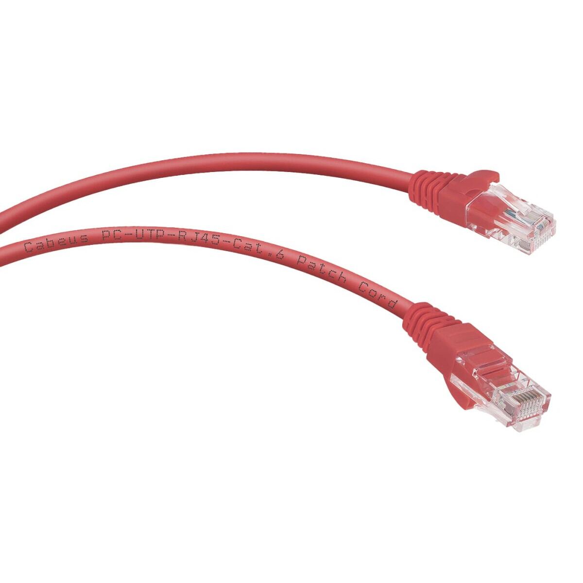 Патч-корд Cabeus PC-UTP-RJ45-Cat.6-1.5m-RD-LSZH, 1.5м